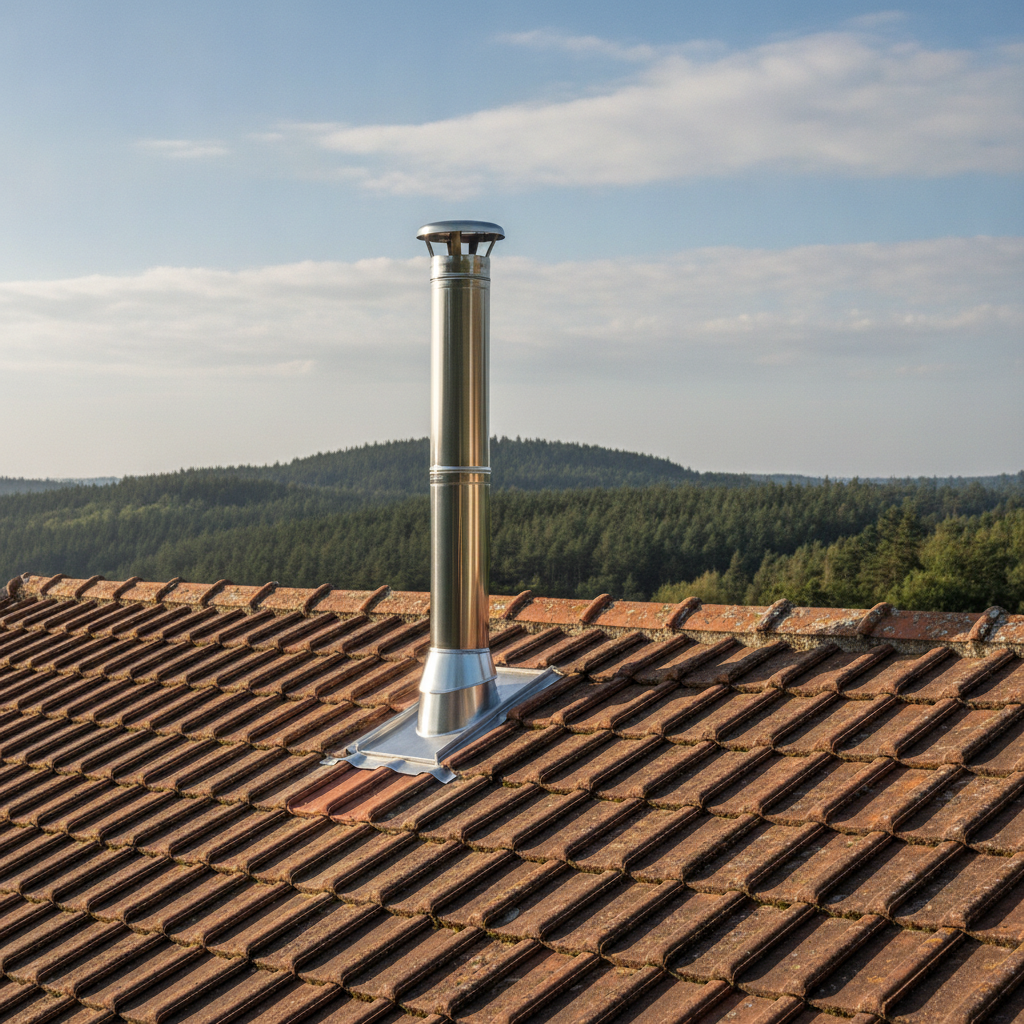 chimney installation - no people or no text